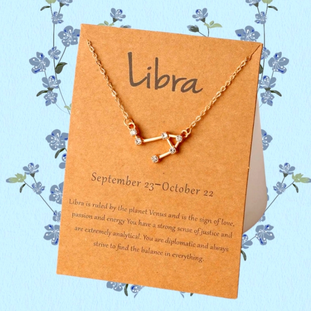 Libra Zodiac Necklace
